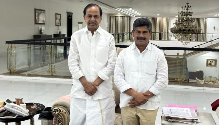 BRS District President Thota Agaiah met the Chief Minister