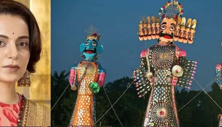 Kangana Ranaut is the first female actress to burn Ravana