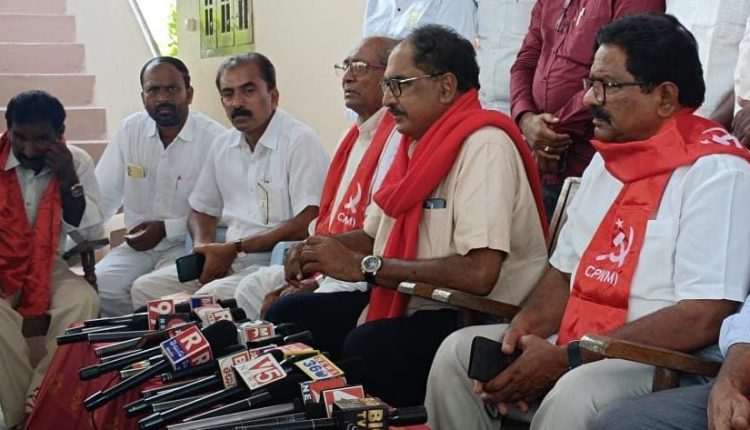 CPM state secretary Tammineni Veerabhadram